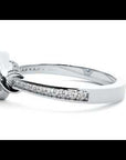 Inel de Logodnă cu Diamante Naturale Pavé în Spirală de 0.69 ct
