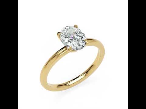 Knightsbridge OVAL 1 ct YG video