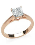 Inel de Logodnă Solitaire Princess din Aur 14k cu Diamant Creat în Laborator de 1 ct