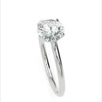 Inel de Logodnă Brilliance din Aur 14k cu Moissanite Solitaire Rotund de 0.8 ct