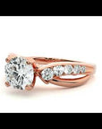 Inel De Logodnă Mirage de Lune din Aur 14k cu Diamante Create în Laborator de 1.09 ct