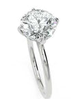 Inel de Logodnă Solitaire Rotund cu Halo Ascuns din Aur 14k cu Diamante Create în Laborator de 2.3 ct