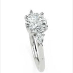 Inel de Logodnă L'Amour din Aur 14k cu Trei Moissanite de 1.7 ct