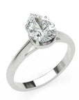 Inel de Logodnă Solitaire Pear din Aur 14k cu Diamant Creat în Laborator de 1.3 ct