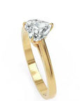 Inel de Logodnă Solitaire Heart din Aur 14k cu Diamant Creat în Laborator de 0.8 ct