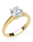 Inel de Logodnă Solitaire Rotund din Aur 14k cu Diamant Creat în Laborator de 1.3 ct