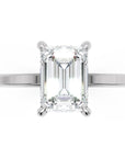 Inel de Logodnă Rachelle din Aur 14k cu Diamant Creat în Laborator Emerald de 1.02 ct din 14k Aur Alb - Castelo.ro