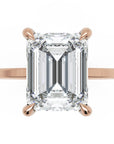 Inel de Logodnă Rachelle din Aur 18k cu Diamant Creat în Laborator Emerald de 3 ct din 18k Aur Roz - Castelo.ro