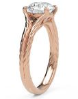 Inel de Logodnă Belgravia din Aur 14k cu Diamant Natural Round de 1.5 ct din 14k Aur Roz - Castelo.ro