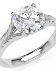 Inel de Logodnă Belgravia din Aur 18k cu Diamant Natural Round de 1.5 ct din Platina - Castelo.ro